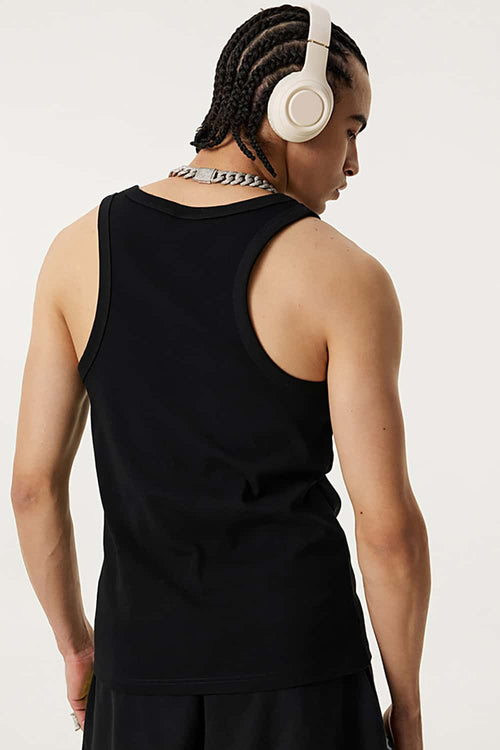 Men's Loose-Fit Active Muscle Tank - Black