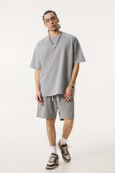 Wax-Dyed Vintage Short Sleeve Tee - Vintage Medium Gray