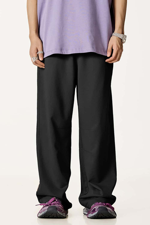 Essential Relaxed Fit Track Pant - Metallic Black