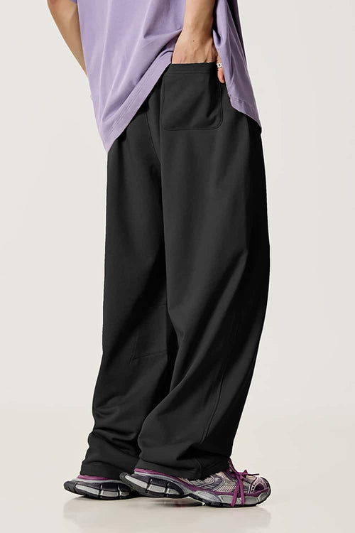 Essential Relaxed Fit Track Pant - Metallic Black