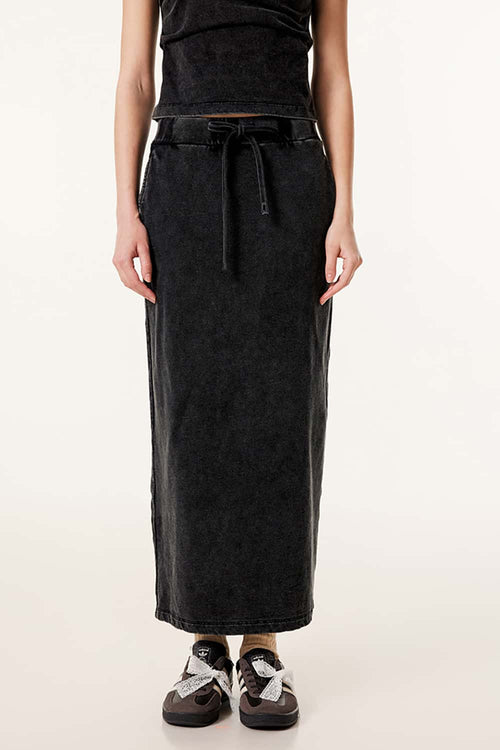 Women's High-Waisted A-Line Maxi Skirt - Fried Snowflakes