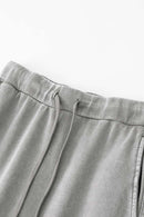 Women's High-Waisted A-Line Maxi Skirt - Medium Gray