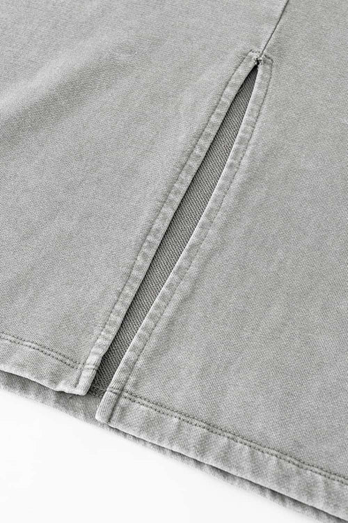 Women's High-Waisted A-Line Maxi Skirt - Medium Gray