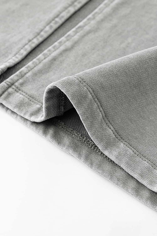 Women's High-Waisted A-Line Maxi Skirt - Medium Gray