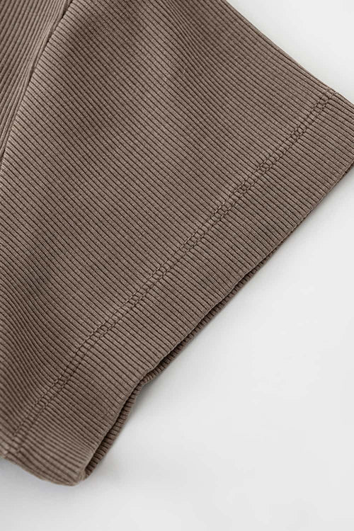 Classic Slim-Fit Crewneck Tee - Coffee