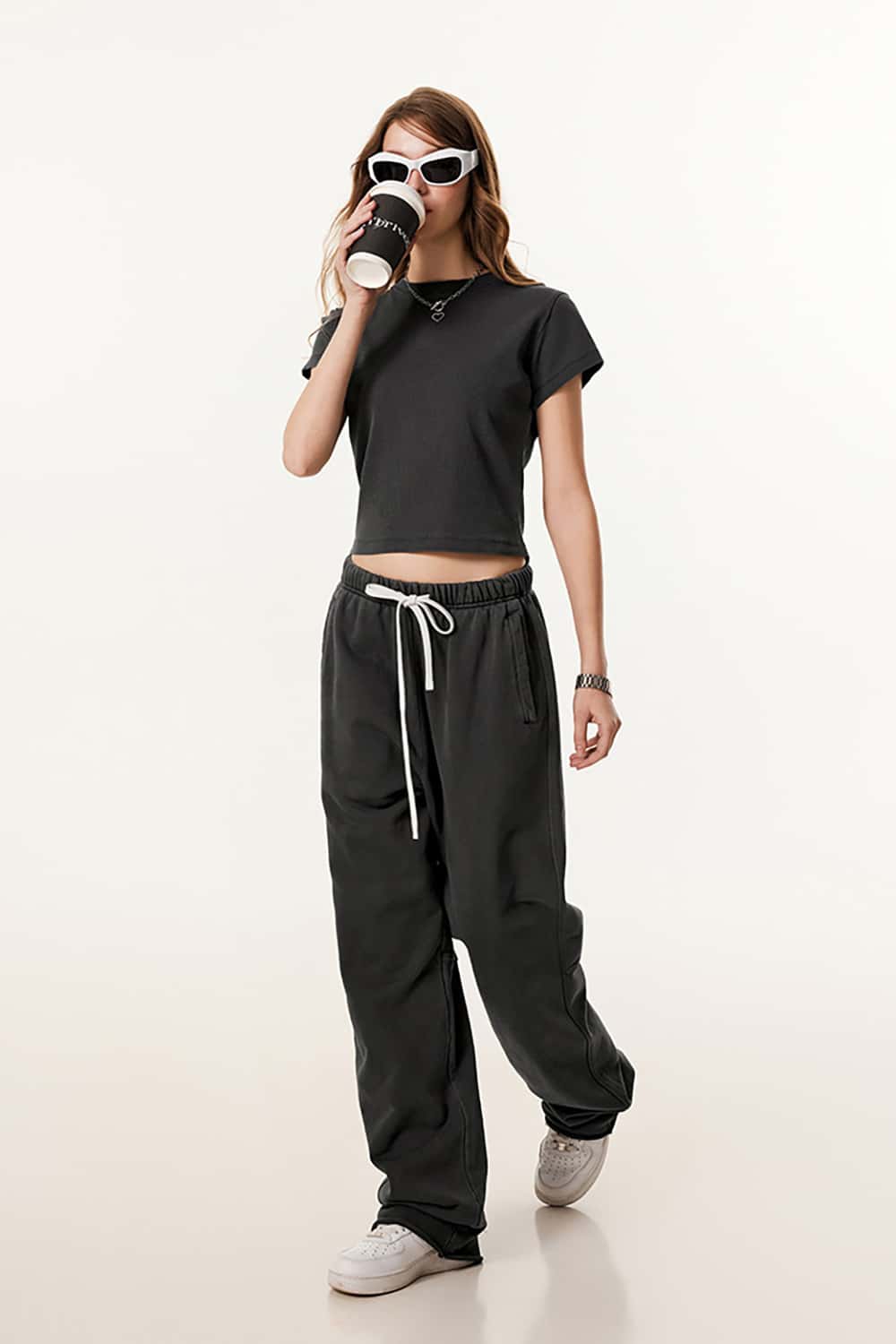 Slim Fit Shoulder T-Shirt - Slimming Round Neck Base Shirt