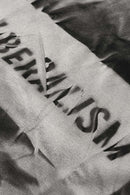 Distressed Tie-Dye Cotton Tee - Gray