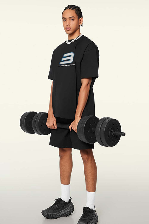 Cooling Quick-Dry Essential Short-Sleeve Tee - Metallic Black