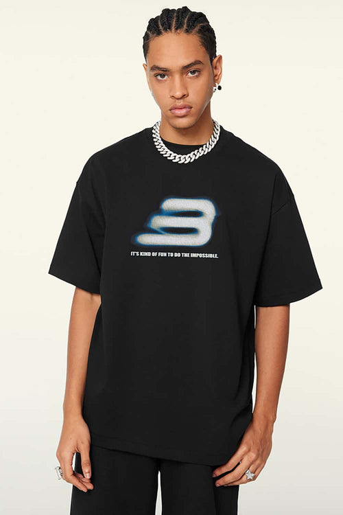 Cooling Quick-Dry Essential Short-Sleeve Tee - Metallic Black