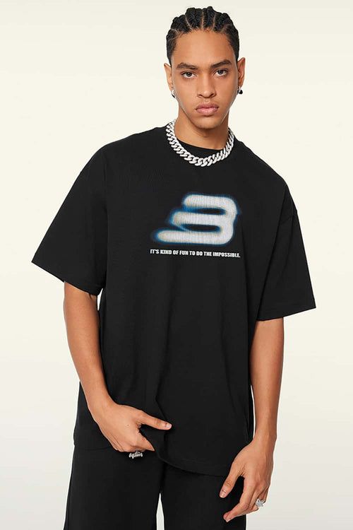 Cooling Quick-Dry Essential Short-Sleeve Tee - Metallic Black