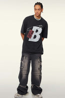 Distressed Heavyweight Graphic Tee - Fried Snowflakes