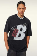 Distressed Heavyweight Graphic Tee - Fried Snowflakes