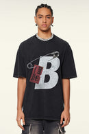 Distressed Heavyweight Graphic Tee - Fried Snowflakes