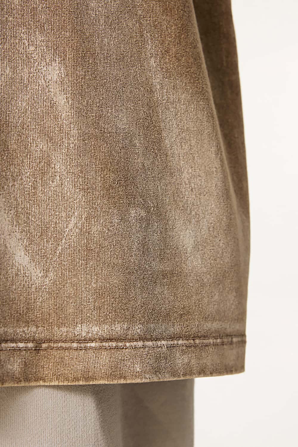 Vintage Washed Loose Tee - Coffee