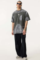 Vintage Washed Loose Tee - Dark Gray