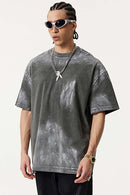 Vintage Washed Loose Tee - Dark Gray