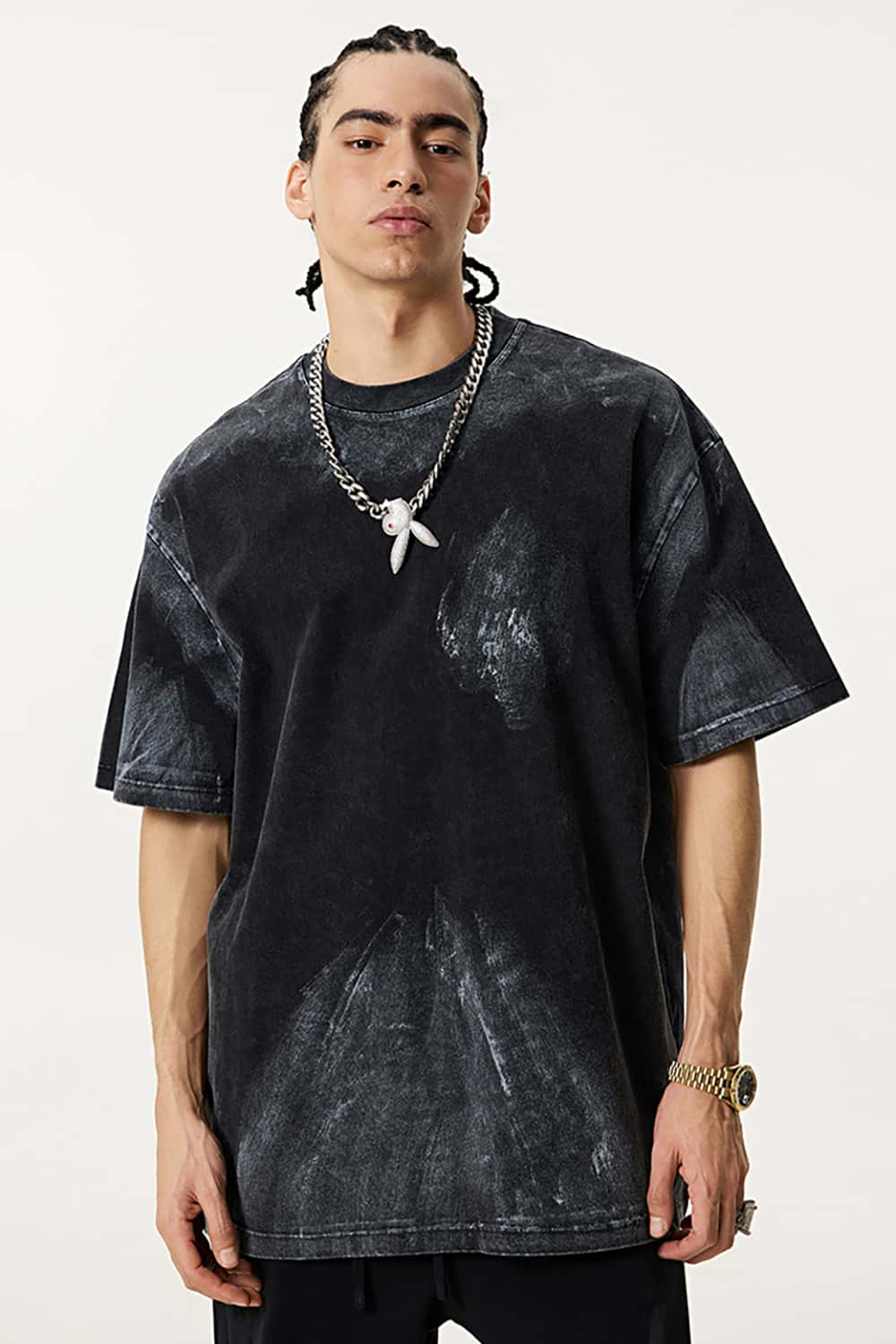 Vintage Washed Loose Tee - Fried Snowflakes