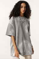 Vintage Washed Loose Tee - Medium Gray