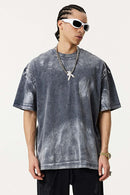 Vintage Washed Loose Tee - Royal Blue