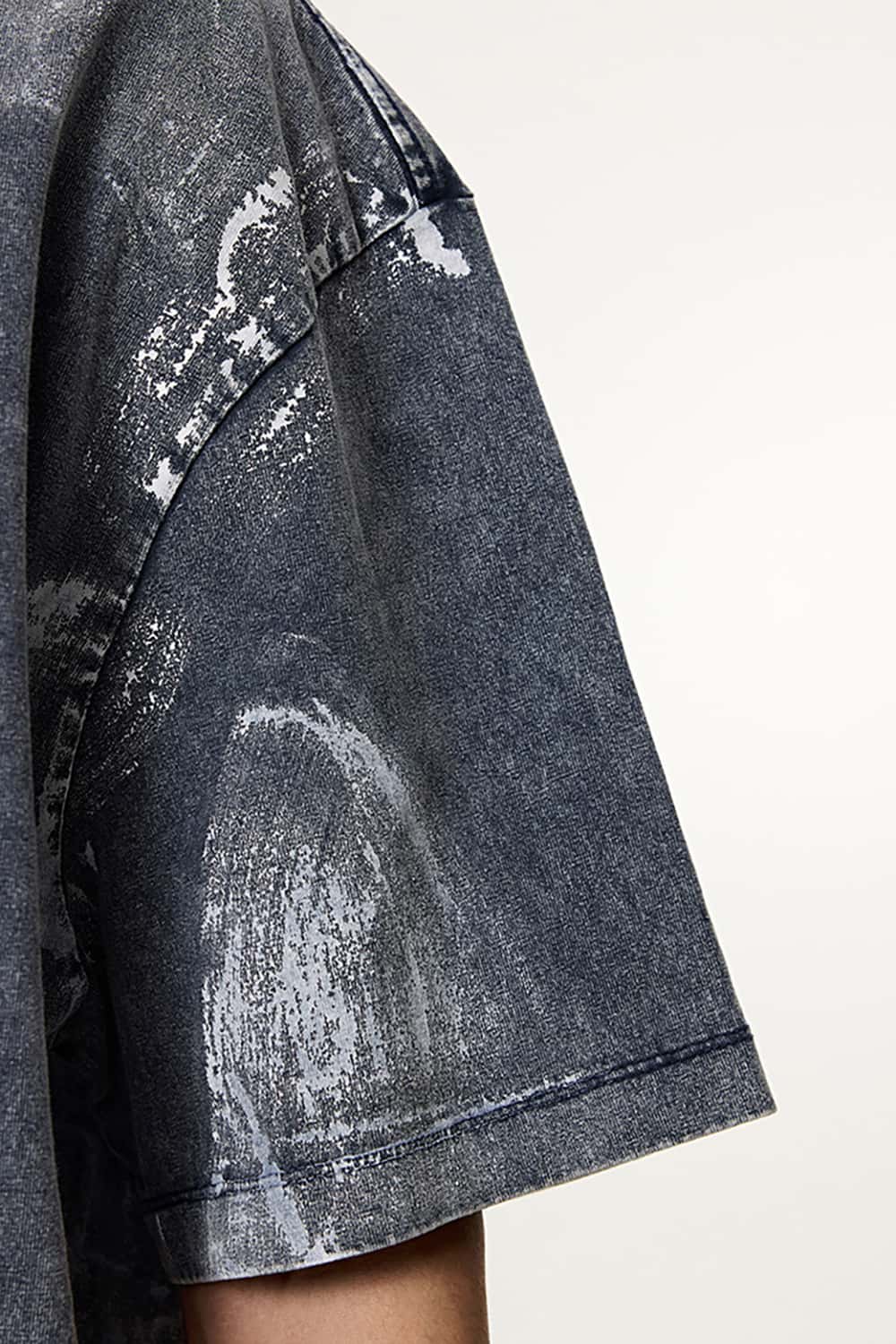 Vintage Washed Loose Tee - Royal Blue