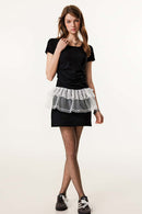 Premium Square Neck Fitted Tee - Black