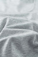 Premium Square Neck Fitted Tee - Flower Gray