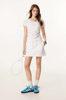 Premium Square Neck Fitted Tee - White