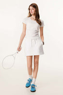 Premium Square Neck Fitted Tee - White