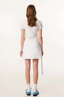 Premium Square Neck Fitted Tee - White