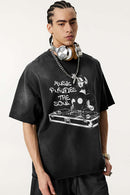 Vintage Statement Graphic Tee - Vintage Black