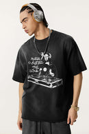 Vintage Statement Graphic Tee - Vintage Black