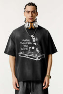 Vintage Statement Graphic Tee - Vintage Black