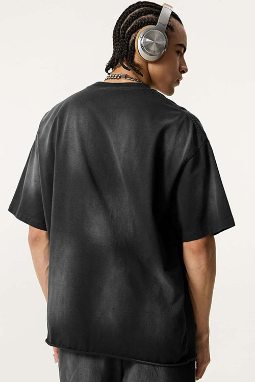 Vintage Statement Graphic Tee - Vintage Black