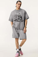Vintage Statement Graphic Tee - Vintage Medium Gray