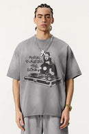 Vintage Statement Graphic Tee - Vintage Medium Gray