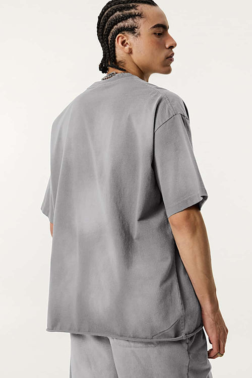 Vintage Statement Graphic Tee - Vintage Medium Gray