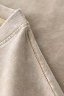 Heavyweight Wax-Dyed Raw-Edge Tee - Vintage Khaki
