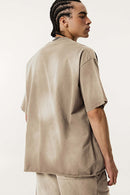 Distressed Art Fade Tee - Vintage Khaki