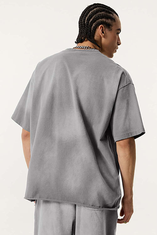 Distressed Art Fade Tee - Vintage Medium Gray