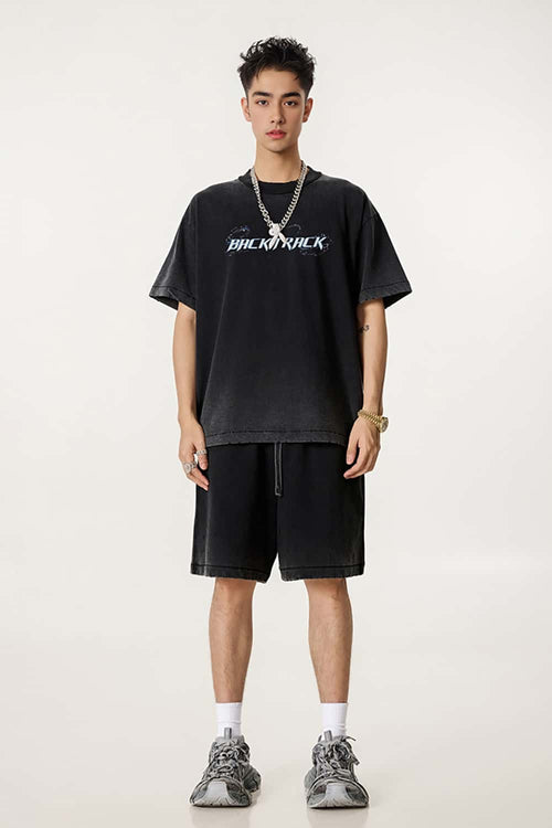Heavyweight Letter Graphic Tee - Fried Snowflakes