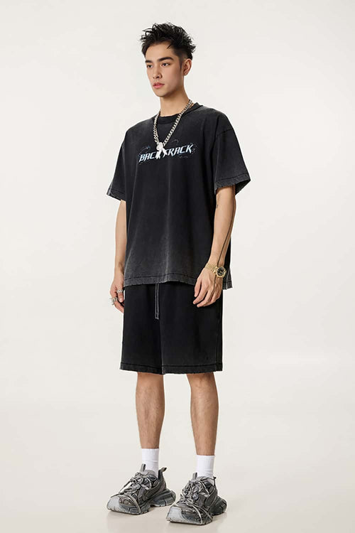 Heavyweight Letter Graphic Tee - Fried Snowflakes
