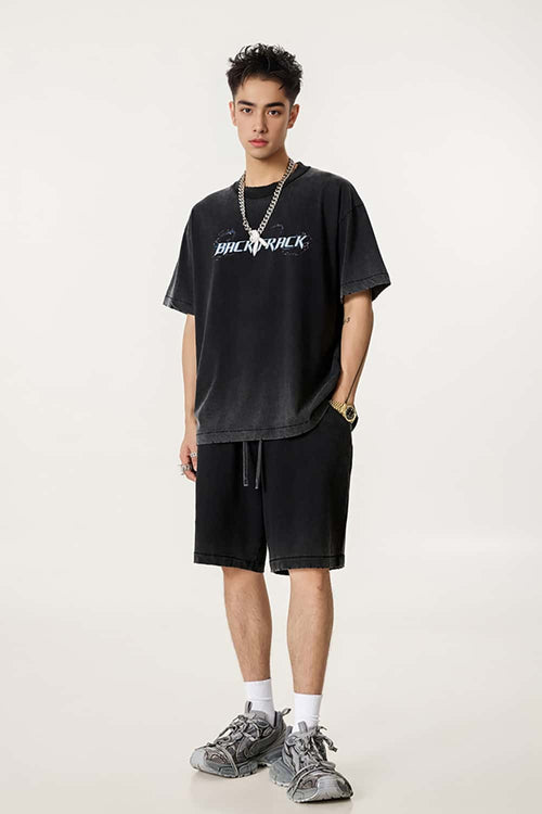 Heavyweight Letter Graphic Tee - Fried Snowflakes