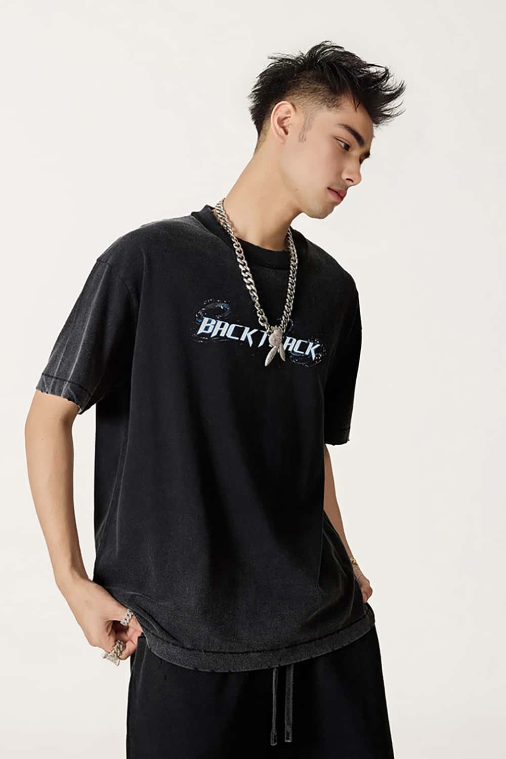 Heavyweight Letter Graphic Tee - Fried Snowflakes
