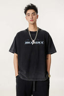 Heavyweight Letter Graphic Tee - Fried Snowflakes