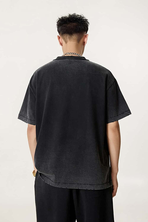 Heavyweight Letter Graphic Tee - Fried Snowflakes