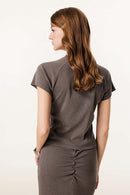Essential Crewneck Slim-Fit Tee - Coffee