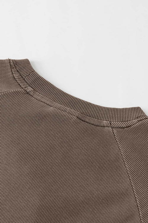 Essential Crewneck Slim-Fit Tee - Coffee
