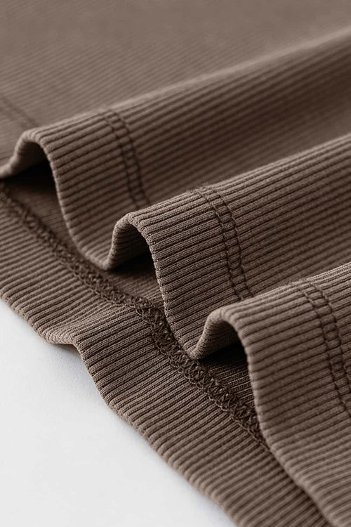 Essential Crewneck Slim-Fit Tee - Coffee