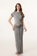 Essential Crewneck Slim-Fit Tee - Medium Gray