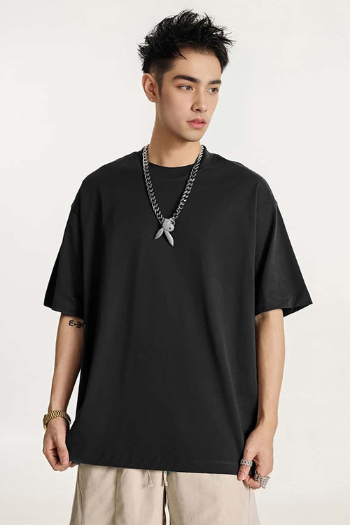 Classic Heavyweight Structured Tee - Black